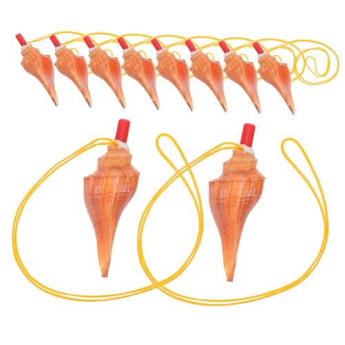 Gogogmee 10 Stück Teiliges Natürliche Muschel pfeifen Dekorative und Spielbare Trainingspfeifen Tragbare Hörner mit Beruhigendem Klang Einzigartiges Design Vielseitig für Zuhause und Gogogmee 10 Stück Teiliges Natürliche Muschel pfeifen Dekorative und Spielbare Trainingspfeifen Tragbare Hörner mit Beruhigendem Klang Einzigartiges Design Vielseitig für Zuhause und von Gogogmee