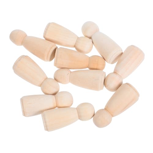 Gogogmee 10 Stück Teiliges Naturholz Peg Dolls zum Bemalen DIY Holzfiguren Menschenformen für Bastelprojekte Hochzeitstorten Dekoration Familien Freizeitspaß Gogogmee 10 Stück Teiliges Naturholz Peg Dolls zum Bemalen DIY Holzfiguren Menschenformen für Bastelprojekte Hochzeitstorten Dekoration Familien Freizeitspaß von Gogogmee