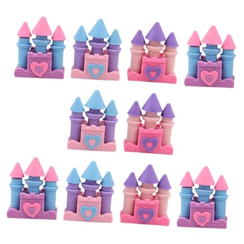 Gogogmee 10 Stück Teiliges Niedliche Radiergummis Schloss Design Tragbar Sauberes Radieren Vielseitig Verwendbar Langlebig für Schule Kreative Projekte Mädchen Bunte Mischung von Gogogmee