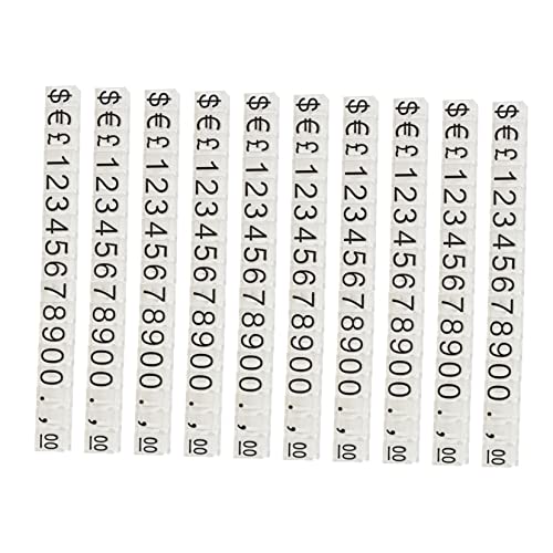 Gogogmee 10 Stück Teiliges Preisdisplay Tags für Schmuck Supermärkte Transparente Preisschilder mit Schwarzer Einfach Anpassbar Stereoskopische Zahlen für Werbung und Verkaufsförderung Gogogmee 10 Stück Teiliges Preisdisplay Tags für Schmuck Supermärkte Transparente Preisschilder mit Schwarzer Einfach Anpassbar Stereoskopische Zahlen für Werbung und Verkaufsförderung von Gogogmee