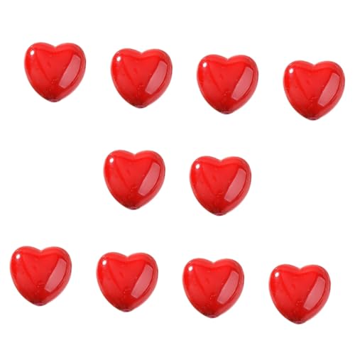 Gogogmee 10 Stück Teiliges Rote Herzperlen Kunststoff Spacer Perlen für DIY Schmuckherstellung Armband Perlen mit Großem für Bastelperlen Schmuck Zubehör Gogogmee 10 Stück Teiliges Rote Herzperlen Kunststoff Spacer Perlen für DIY Schmuckherstellung Armband Perlen mit Großem für Bastelperlen Schmuck Zubehör von Gogogmee