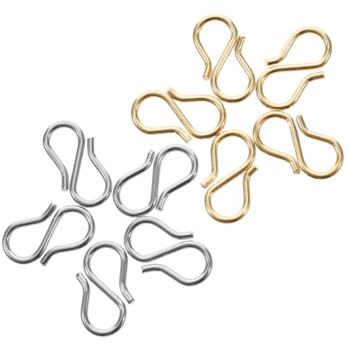 Gogogmee 10 Stück Teiliges S Förmiger Schmuckverschluss aus Edelstahl Langlebiger DIY Verbindungsknopf für Armbänder und Halsketten Leicht und Einfach zu Montieren für Handgefertigten Gogogmee 10 Stück Teiliges S Förmiger Schmuckverschluss aus Edelstahl Langlebiger DIY Verbindungsknopf für Armbänder und Halsketten Leicht und Einfach zu Montieren für Handgefertigten von Gogogmee