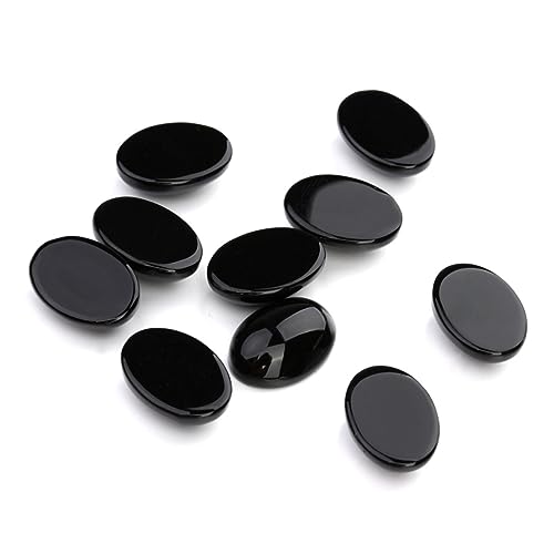 Gogogmee 10 Stück Teiliges Schwarzer Ovaler Edelstein für DIY Schmuckherstellung Flacher Schmuckstein mit Einzigartigem Muster Vielseitig Einsetzbar für Ohrringe und Bastelprojekte Gogogmee 10 Stück Teiliges Schwarzer Ovaler Edelstein für DIY Schmuckherstellung Flacher Schmuckstein mit Einzigartigem Muster Vielseitig Einsetzbar für Ohrringe und Bastelprojekte von Gogogmee