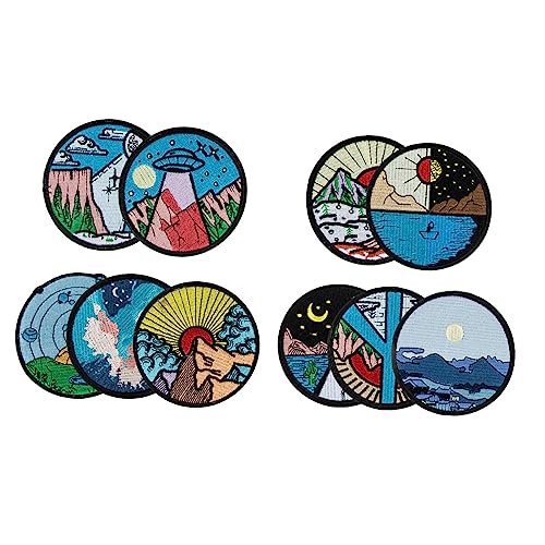 Gogogmee 10 Stück Teiliges Stickerei Patches zum Aufbügeln für Rucksäcke Kleidung und Diy Dekoration Kreative Applikationen für Gestaltungen von Gogogmee
