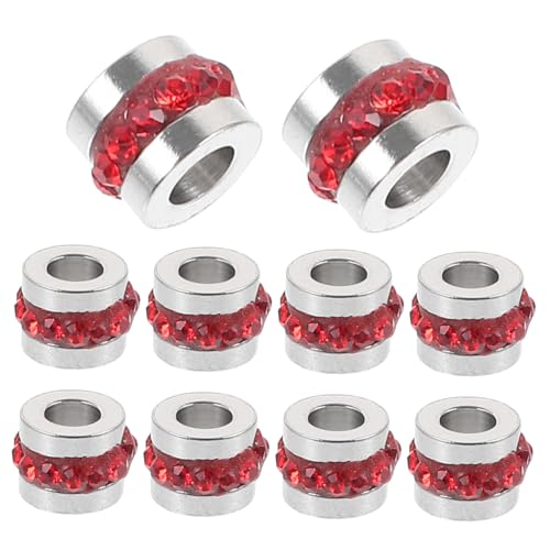 Gogogmee 10 Stück Teiliges Strass Spacer Perlen aus Rot Langlebig und Verblassungsresistent für Schmuck DIY Wie Armbänder Halsketten und Charms Basteln Vielseitig Verwendbar Gogogmee 10 Stück Teiliges Strass Spacer Perlen aus Rot Langlebig und Verblassungsresistent für Schmuck DIY Wie Armbänder Halsketten und Charms Basteln Vielseitig Verwendbar von Gogogmee