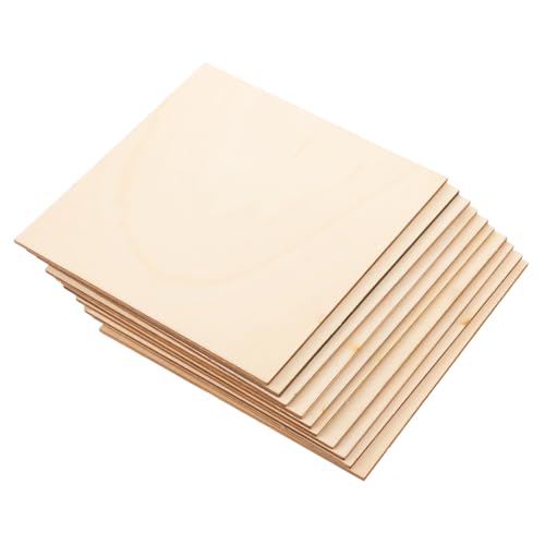 Gogogmee 10 Stück Teiliges Unbemalte Quadratische Holzplatten für Basteln und Gravur Natürliche Holzscheiben aus Robustem Holz Vielseitig Verwendbar für DIY Dekoration und Kreative Gogogmee 10 Stück Teiliges Unbemalte Quadratische Holzplatten für Basteln und Gravur Natürliche Holzscheiben aus Robustem Holz Vielseitig Verwendbar für DIY Dekoration und Kreative von Gogogmee