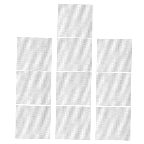 Gogogmee 10 Stück Teiliges Weißes Wasserdichtes Augen Mesh für Masken Atmungsaktives Bedruckbares Netzstoff für Cosplay Requisiten Leichte Klare Sicht für DIY Kostümherstellung von Gogogmee