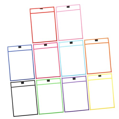Gogogmee 10 Stück Teiliges Wiederverwendbares Dry Erase Dokumententaschen Abwischbare Transparente PVC Hüllen Robuste Portable Schreibschutzhüllen für Schüler Büro und Professionelle Gogogmee 10 Stück Teiliges Wiederverwendbares Dry Erase Dokumententaschen Abwischbare Transparente PVC Hüllen Robuste Portable Schreibschutzhüllen für Schüler Büro und Professionelle von Gogogmee