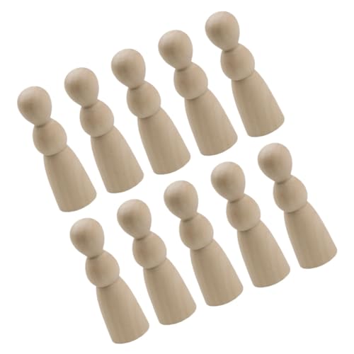 Gogogmee 10 Stück Unvollendete Holz Peg Puppen für DIY Malerei Kreative Holzfiguren zum Basteln und Dekorieren für Zuhause Mädchen Gogogmee 10 Stück Unvollendete Holz Peg Puppen für DIY Malerei Kreative Holzfiguren zum Basteln und Dekorieren für Zuhause Mädchen von Gogogmee