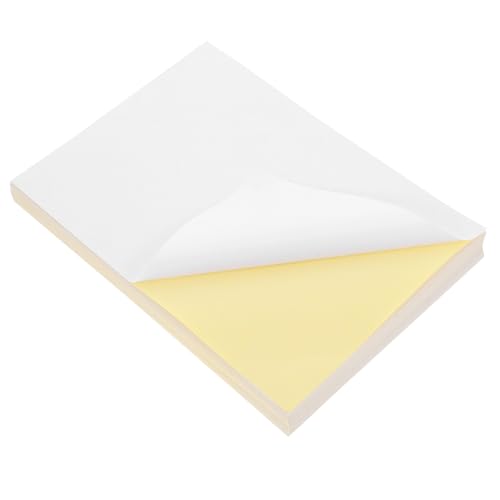 Gogogmee 100 Blatt Bedruckbares Vinyl stickerpapier Selbstklebend Glänzend Kratzfest Wasserabweisend Kompatibel mit Laser Nadeldruckern Vielseitig für Etiketten Aufkleber Leicht zu von Gogogmee