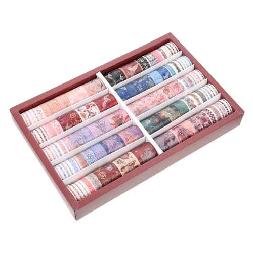 Gogogmee 100 Rollen Bunte Washi Tapes DIY Papier Klebeband für Scrapbook Tagebuch Dekoration Ablösbar Rückstandsfrei Originelles Bastelband Vielfältige Muster von Gogogmee