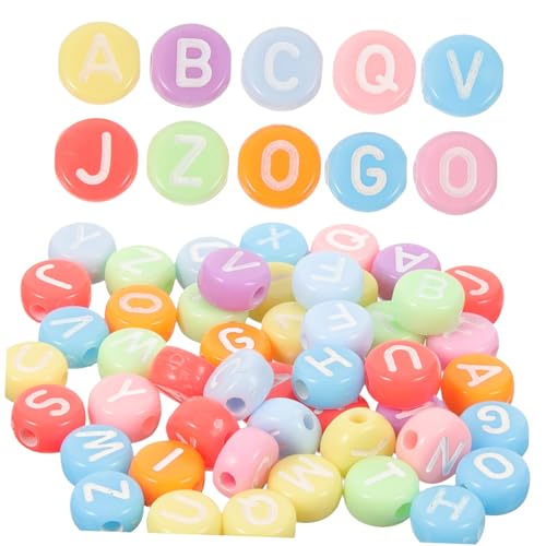 Gogogmee 100 Stck Bunte Acryl Buchstabenperlen mit Farbenfrohe DIY Perlen für Armband Schmuckherstellung Langlebige und Praktische Alphabet Perlen zum Auffädeln Gogogmee 100 Stck Bunte Acryl Buchstabenperlen mit Farbenfrohe DIY Perlen für Armband Schmuckherstellung Langlebige und Praktische Alphabet Perlen zum Auffädeln von Gogogmee