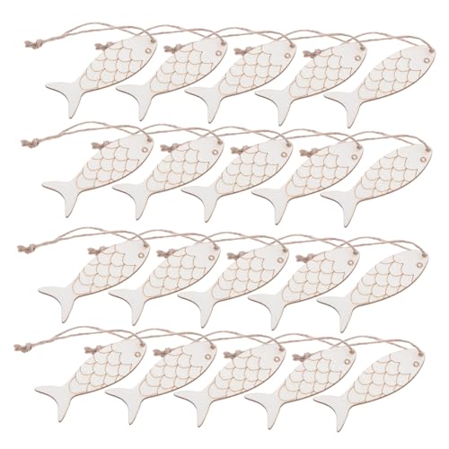 Gogogmee 100 Stück Blanko Fischform Holzanhänger mit Aufhängeband Unlackierte Holzscheiben für DIY Bastelprojekte Kreative Holzfisch Dekoration für Party Wand und Outdoor Einfach Gogogmee 100 Stück Blanko Fischform Holzanhänger mit Aufhängeband Unlackierte Holzscheiben für DIY Bastelprojekte Kreative Holzfisch Dekoration für Party Wand und Outdoor Einfach von Gogogmee