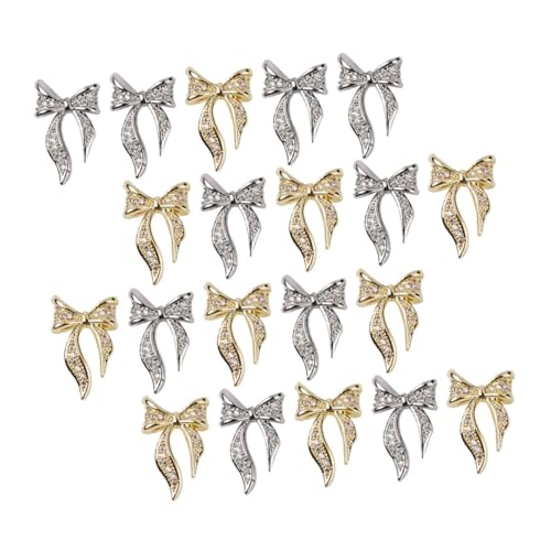 Gogogmee 100 Stück Bowknot Nagelcharms DIY Maniküre Zubehör für Nageldesigns Goldene und Silberne Schleifen für Kreative Nagelkunst und Vielseitige Dekorationen Gogogmee 100 Stück Bowknot Nagelcharms DIY Maniküre Zubehör für Nageldesigns Goldene und Silberne Schleifen für Kreative Nagelkunst und Vielseitige Dekorationen von Gogogmee