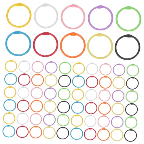 Gogogmee 100 Stück Bunte Metall Binder Ringe Kratzfeste Lose Binderinge für Kalender Notizbücher Karteikarten Farbige Büromaterialien für Schule und Büro Einfach zu Organisieren Gogogmee 100 Stück Bunte Metall Binder Ringe Kratzfeste Lose Binderinge für Kalender Notizbücher Karteikarten Farbige Büromaterialien für Schule und Büro Einfach zu Organisieren von Gogogmee