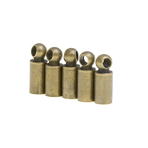 Gogogmee 100 Stück Crimp End Caps Kupfer für Schmuckherstellung Runde Kappen für Satinschnur für Diy Armbänder und Quasten Gogogmee 100 Stück Crimp End Caps Kupfer für Schmuckherstellung Runde Kappen für Satinschnur für Diy Armbänder und Quasten von Gogogmee