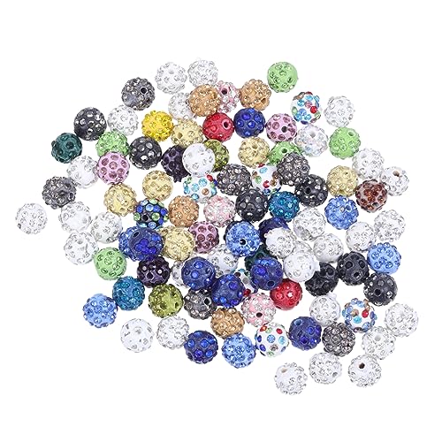 Gogogmee 100 Stück DIY Lose Perlen Clay Spacer Perlen für Armbänder und Bastelprojekte Bunte Schmuckzubehör für Kreative Dekorationen von Gogogmee