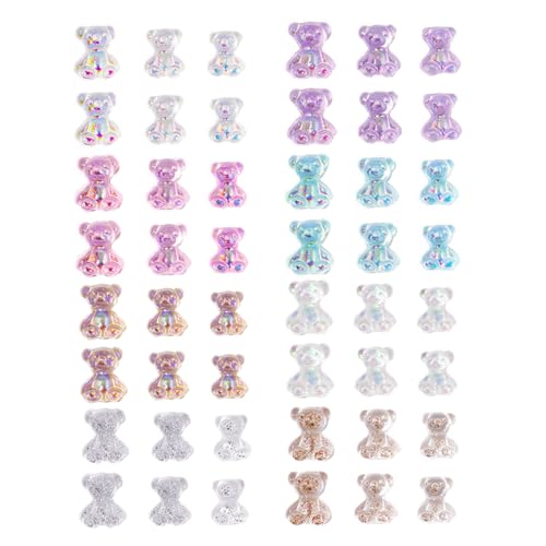 Gogogmee 100 Stück Diy Charms Farbige Maniküre Dekorationen für Nagelkunst Nail Art Deko für Damen für Natürliche und Künstliche Nägel von Gogogmee