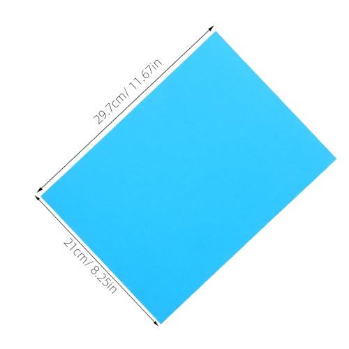 Gogogmee 100 Stück Farbiges Druckerpapier Leuchtende Farben Glatt Druckerfreundlich Vielseitig für DIY Basteln Origami Zeichnen Drucken Schule und Zuhause Blau von Gogogmee