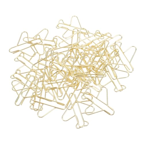 Gogogmee 100 Stück Flugzeug Büroklammern aus Robustem Vergoldetem Metall Kreative Stabile Planer clips und Niedliche Lesezeichen für Büro Schule Hochzeiten und Geschenkideen Gogogmee 100 Stück Flugzeug Büroklammern aus Robustem Vergoldetem Metall Kreative Stabile Planer clips und Niedliche Lesezeichen für Büro Schule Hochzeiten und Geschenkideen von Gogogmee
