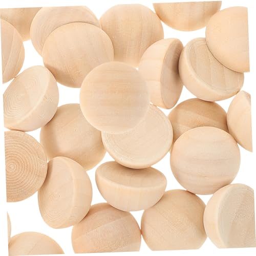 Gogogmee 100 Stück Halbrunde Holzperlen Natur Ungebohrt zum Basteln DIY Schmuck Makramee Dekorationen Halbkugeln für Kreative Handarbeiten Gogogmee 100 Stück Halbrunde Holzperlen Natur Ungebohrt zum Basteln DIY Schmuck Makramee Dekorationen Halbkugeln für Kreative Handarbeiten von Gogogmee