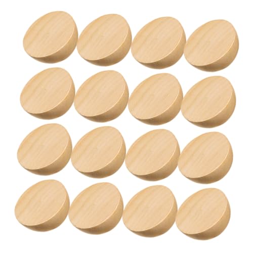 Gogogmee 100 Stück Halbrunde Holzperlen Naturbelassen Robuste DIY bastelhalbkugeln für Dekoration Partyzubehör Fotorequisiten und Kreative Handwerksprojekte von Gogogmee