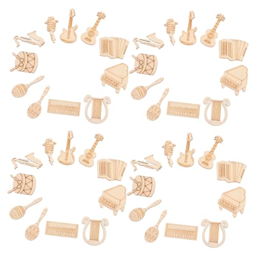 Gogogmee 100 Stück Holzscheiben Musik Instrument Formen Naturholzscheiben zum Basteln DIY Dekorationen für Kreative Handwerksprojekte Holzplättchen mit Blanko Oberfläche Gogogmee 100 Stück Holzscheiben Musik Instrument Formen Naturholzscheiben zum Basteln DIY Dekorationen für Kreative Handwerksprojekte Holzplättchen mit Blanko Oberfläche von Gogogmee
