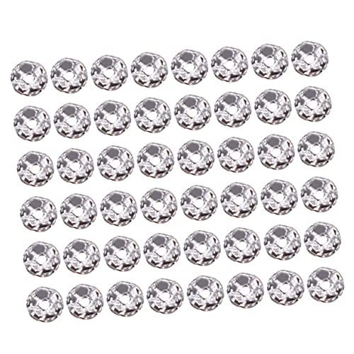 Gogogmee 100 Stück Kristall Metallperlen Versilbertem Messing für Schmuckherstellung und Diy Projekte für Bastelarbeiten Gogogmee 100 Stück Kristall Metallperlen Versilbertem Messing für Schmuckherstellung und Diy Projekte für Bastelarbeiten von Gogogmee