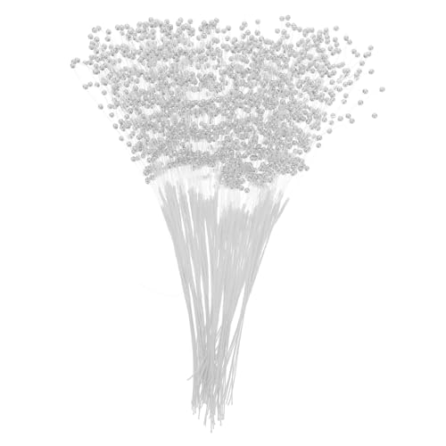 Gogogmee 100 Stück Kunststoff Perlenstäbe Weiße Perlengirlande für DIY Brautstrauß Hochzeit Party Dekoration Langlebig und Bruchsicher für Hochzeitsgeschenk Gäste und Blumen Deko Gogogmee 100 Stück Kunststoff Perlenstäbe Weiße Perlengirlande für DIY Brautstrauß Hochzeit Party Dekoration Langlebig und Bruchsicher für Hochzeitsgeschenk Gäste und Blumen Deko von Gogogmee