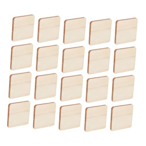 Gogogmee 100 Stück Natürliche Unbehandelte Holzquadrate Quadratische Holzstücke zum Basteln DIY Holzblanks für Malen Schnitzen und Dekoration Sichere Holzscheiben für Kreative Projekte Gogogmee 100 Stück Natürliche Unbehandelte Holzquadrate Quadratische Holzstücke zum Basteln DIY Holzblanks für Malen Schnitzen und Dekoration Sichere Holzscheiben für Kreative Projekte von Gogogmee