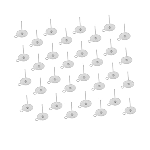 Gogogmee 100 Stück Ohrring Steckpost mit Flachem Runden Basis mit Kleinem zum Anhängen DIY Ohrstecker Zubehör für Schmuckherstellung und Bastelarbeiten Silberfarben Gogogmee 100 Stück Ohrring Steckpost mit Flachem Runden Basis mit Kleinem zum Anhängen DIY Ohrstecker Zubehör für Schmuckherstellung und Bastelarbeiten Silberfarben von Gogogmee