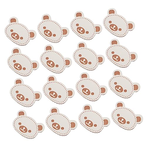Gogogmee 100 Stück PU Handmade Etiketten für Kleidung Diy Patches für Taschen Accessoires für Handarbeiten für Jeans und Puppenkleidung von Gogogmee
