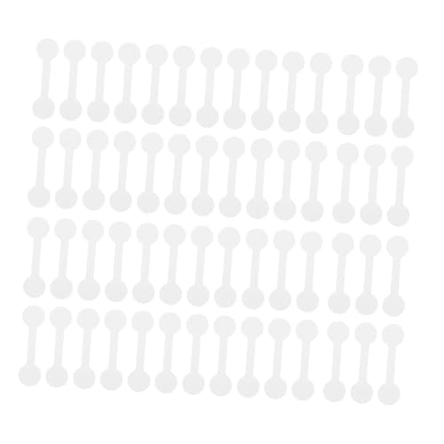 Gogogmee 100 Stück Pack Selbstklebende Schmuck Preisschilder aus Stabilem Papier Weiße Blanko Etiketten für Ringe Halsketten Ohrringe Einfach zu Kleben Langlebig für Einzelhandel und von Gogogmee