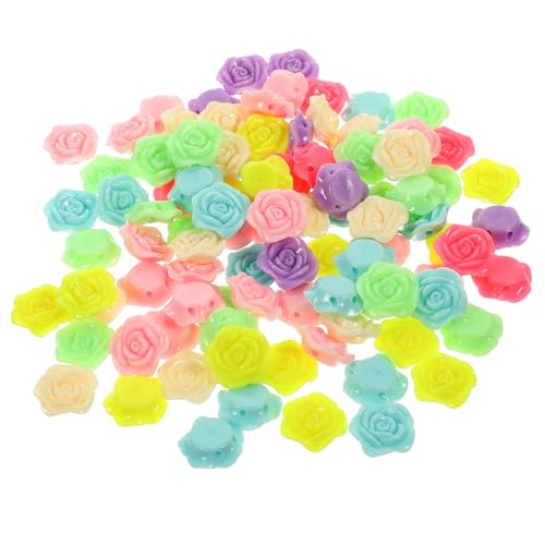Gogogmee 100 Stück Resin Rosen Perlen Bunte DIY Schmuck Anhänger Bastelperlen für Armbänder Halsketten Ohrringe Schmuckherstellung Handcraft Beads Gogogmee 100 Stück Resin Rosen Perlen Bunte DIY Schmuck Anhänger Bastelperlen für Armbänder Halsketten Ohrringe Schmuckherstellung Handcraft Beads von Gogogmee
