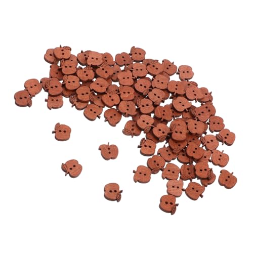 Gogogmee 100 Stück Retro Apfelförmige Holzknöpfe Natürliches Holzmaterial Glatte Kanten Vielseitig Für Nähen DIY Kleidung Taschen Hüte Und Bastelarbeiten Gogogmee 100 Stück Retro Apfelförmige Holzknöpfe Natürliches Holzmaterial Glatte Kanten Vielseitig Für Nähen DIY Kleidung Taschen Hüte Und Bastelarbeiten von Gogogmee