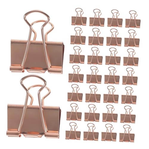 Gogogmee 100 Stück Rosegold Metall Büroklammern Multifunktionale Papierklammern für Dokumentenorganisation Scrapbooking und Belegsortierung Langlebig Elektrobeschichtet für Büro und Schule von Gogogmee