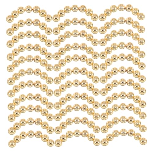 Gogogmee 100 Stück Runde Lose Perlen: Goldene Abstandsperlen, Lose Kugeln Für Diy-armbänder, Halsketten, Ohrringe, Schmuckherstellung, Charms, Basteln von Gogogmee