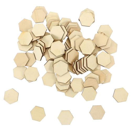 Gogogmee 100 Stück Sechseckige Holzscheiben DIY Unvollendete Holzteile zum Bemalen Basteln Handwerk Kreativ für Kunstprojekte Umweltfreundliche Dekoration Gogogmee 100 Stück Sechseckige Holzscheiben DIY Unvollendete Holzteile zum Bemalen Basteln Handwerk Kreativ für Kunstprojekte Umweltfreundliche Dekoration von Gogogmee