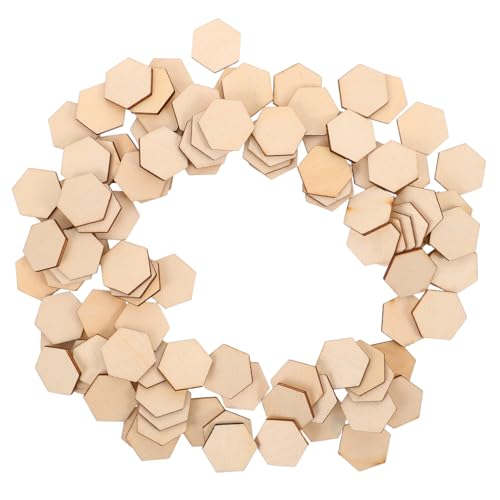 Gogogmee 100 Stück Sechseckige Holzscheiben Naturbelassen Blanko Holzstücke zum Basteln DIY Handwerk Dekoration Wohnzimmer Schule Büro Holzverzierungen Gogogmee 100 Stück Sechseckige Holzscheiben Naturbelassen Blanko Holzstücke zum Basteln DIY Handwerk Dekoration Wohnzimmer Schule Büro Holzverzierungen von Gogogmee