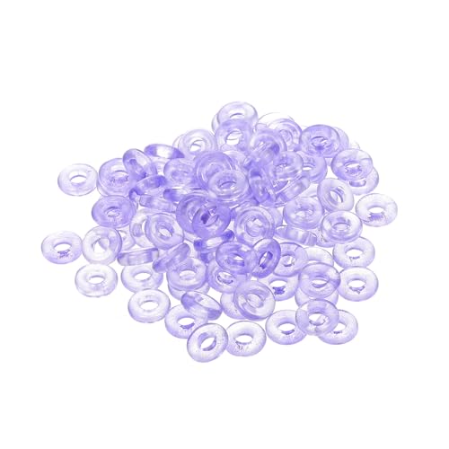 Gogogmee 100 Stück Teiliges Donut Förmige Glasperlen Lila mit Silberglitzer Handgefertigte Schmuck und Haarschmuck Deko DIY Zubehör für Haarflechten und Persönliches Basteln Gogogmee 100 Stück Teiliges Donut Förmige Glasperlen Lila mit Silberglitzer Handgefertigte Schmuck und Haarschmuck Deko DIY Zubehör für Haarflechten und Persönliches Basteln von Gogogmee