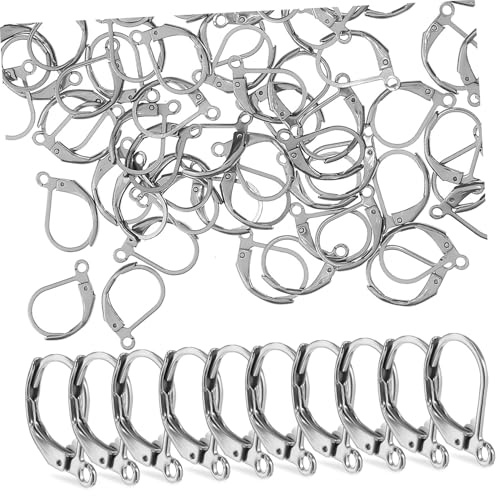 Gogogmee 100 Stück Teiliges Edelstahl Ohrhaken mit Hebelverschluss Französische Dangle Ohrhaken für Schmuckherstellung Rostfrei Allergiefrei Großer Öffnungswinkel für DIY Ohrringe Gogogmee 100 Stück Teiliges Edelstahl Ohrhaken mit Hebelverschluss Französische Dangle Ohrhaken für Schmuckherstellung Rostfrei Allergiefrei Großer Öffnungswinkel für DIY Ohrringe von Gogogmee