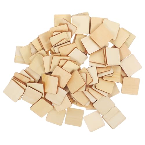 Gogogmee 100 Stück Teiliges Quadratische Holzrohlinge aus Hochwertigem Massivholz Unlackierte Holzstücke für DIY Basteln Malen Schnitzen und Kreative Handwerksprojekte als Geschenk und Gogogmee 100 Stück Teiliges Quadratische Holzrohlinge aus Hochwertigem Massivholz Unlackierte Holzstücke für DIY Basteln Malen Schnitzen und Kreative Handwerksprojekte als Geschenk und von Gogogmee