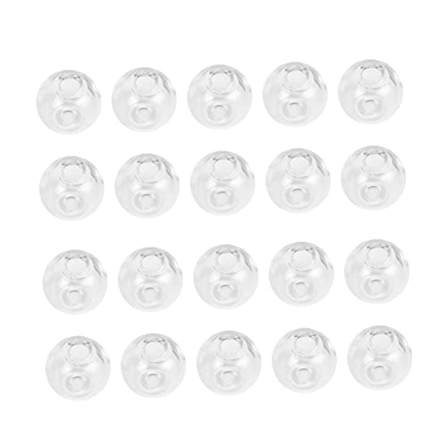 Gogogmee 100 Stück Transparente Hohle Glaskugeln Schmuckperlen DIY Schmuckzubehör für Ohrringe Halsketten Armbänder Basteln und Dekoration Gogogmee 100 Stück Transparente Hohle Glaskugeln Schmuckperlen DIY Schmuckzubehör für Ohrringe Halsketten Armbänder Basteln und Dekoration von Gogogmee