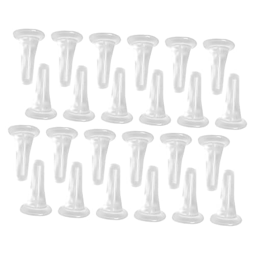 Gogogmee 100 Stück Transparente Ohrstecker Verschlüsse aus Leichtem Kunststoff Weiche Hypoallergene Ohrstopper für Damen Sicherer Halt für DIY Ohrring Schmuckzubehör von Gogogmee