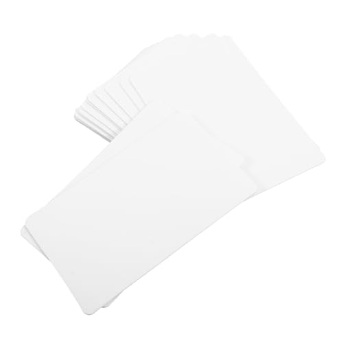 Gogogmee 100 Stück Weiße PVC Blanko Visitenkarten Doppelseitig Beschriftbar DIY Namensschilder Etiketten für Geschenke und Organisation Gogogmee 100 Stück Weiße PVC Blanko Visitenkarten Doppelseitig Beschriftbar DIY Namensschilder Etiketten für Geschenke und Organisation von Gogogmee