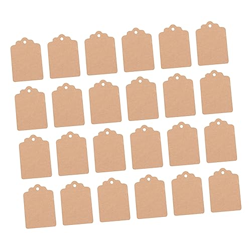 Gogogmee 1000 Kraftpapier Preisschilder Blanko Anhänger für Geschenketiketten Versandmarkierung Vielseitige Beschriftung für Kleidung Dekoration von Gogogmee