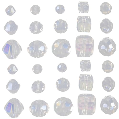 Gogogmee 1000 Stück Teiliges Glasperlen für Schmuckherstellung Bunte Kristallperlen mit Fächern Haltbare DIY Armband Perlen Glatte Oberfläche für Halsketten und Ohrringe Gogogmee 1000 Stück Teiliges Glasperlen für Schmuckherstellung Bunte Kristallperlen mit Fächern Haltbare DIY Armband Perlen Glatte Oberfläche für Halsketten und Ohrringe von Gogogmee