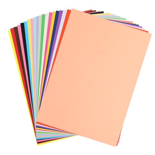 Gogogmee 100Blätter Farbiges Kartonpapier für Origami und Basteln Farben Dickes und Reißfestes Papier für Kreative Projekte für Karten und Dekorationen von Gogogmee
