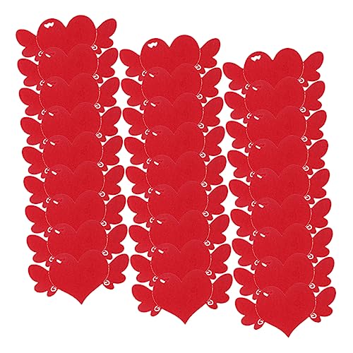 Gogogmee 100Stücke Herzförmige Wunschkarten Multifunktionale Geschenkkarten für Valentinstag und Hochzeiten Robuste Papierkarten mit Glatter Oberfläche für Persönliche Nachrichten von Gogogmee