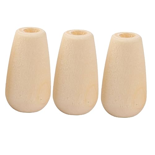 Gogogmee 100Stücke Holzperlen DIY Holzfarbene Perlen für Schmuckherstellung und Bastelprojekte Armbänder und Dekorationen von Gogogmee